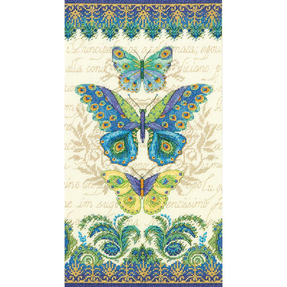 (image for) Peacock Butterflies Counted Cross Stitch Kit